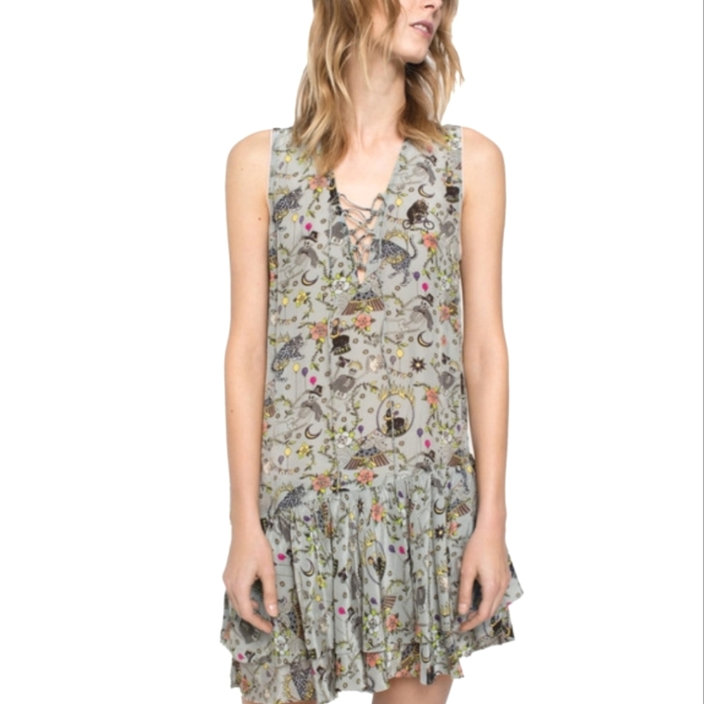 Zadig & Voltaire Dress‎ Rory Circus Print Silk